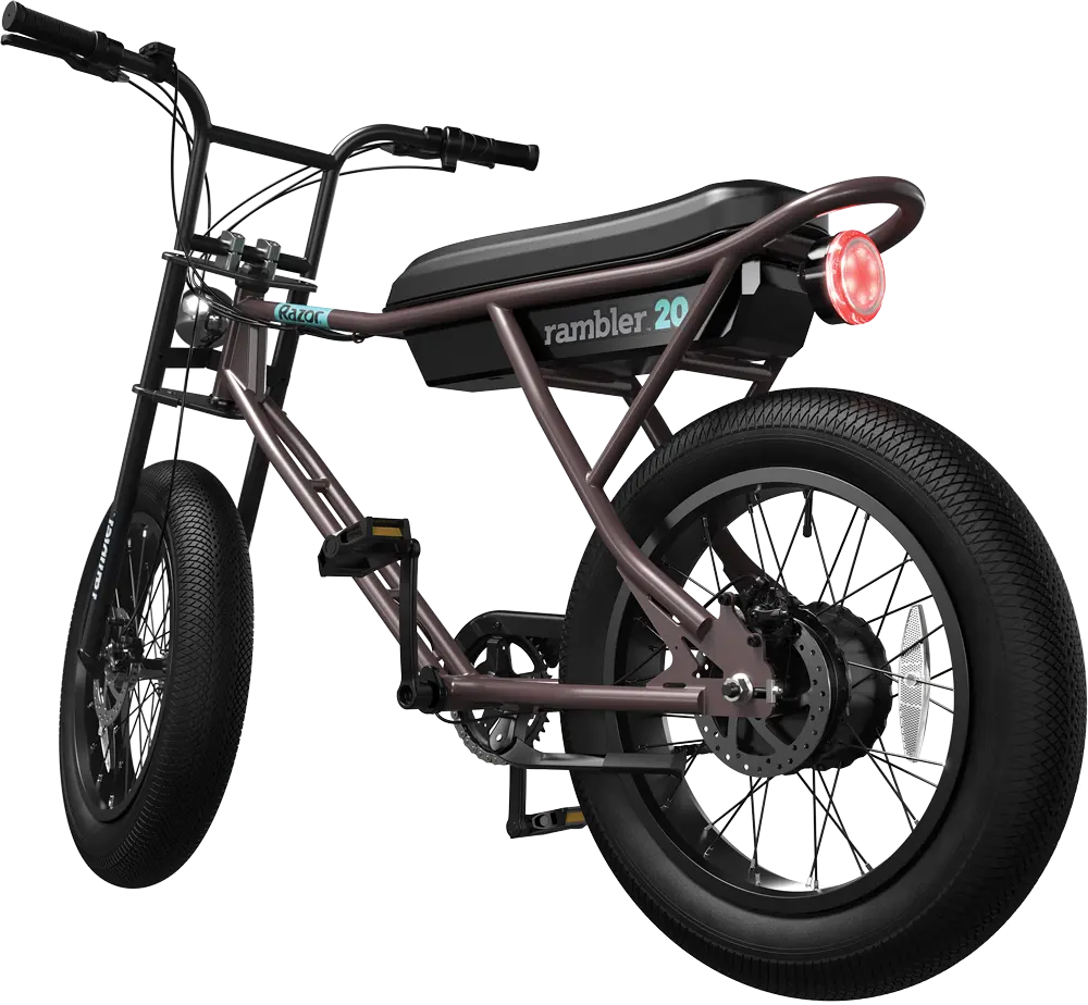 Razor Rambler 20 Electric Bike - Brown/Teal Razor