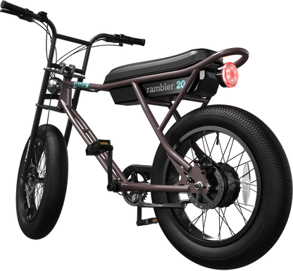 Razor Rambler 20 Electric Bike - Brown/Teal