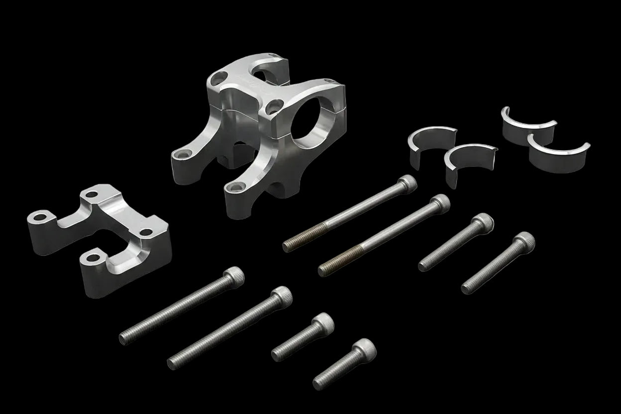 Warp 9 Silver Direct Bar Mount Stem Warp 9 Racing