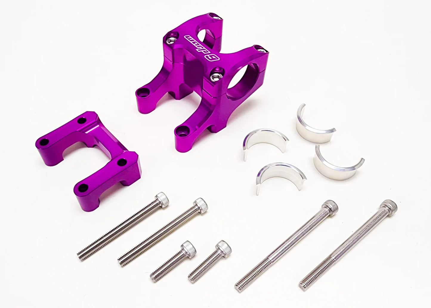 Warp 9 Direct Bar Mount Stem for Surron/Talaria - Purple