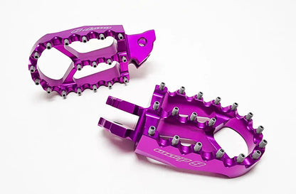Warp 9 Foot Pegs for Surron - Purple Warp 9 Racing