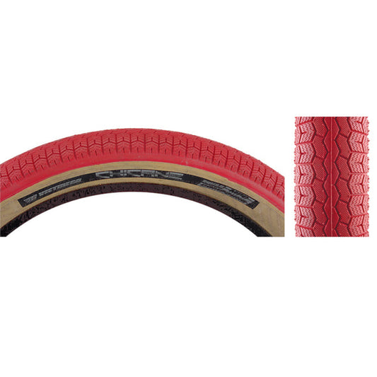 SE Racing Chicane Tire Red/Tanwall 26 x 3.5