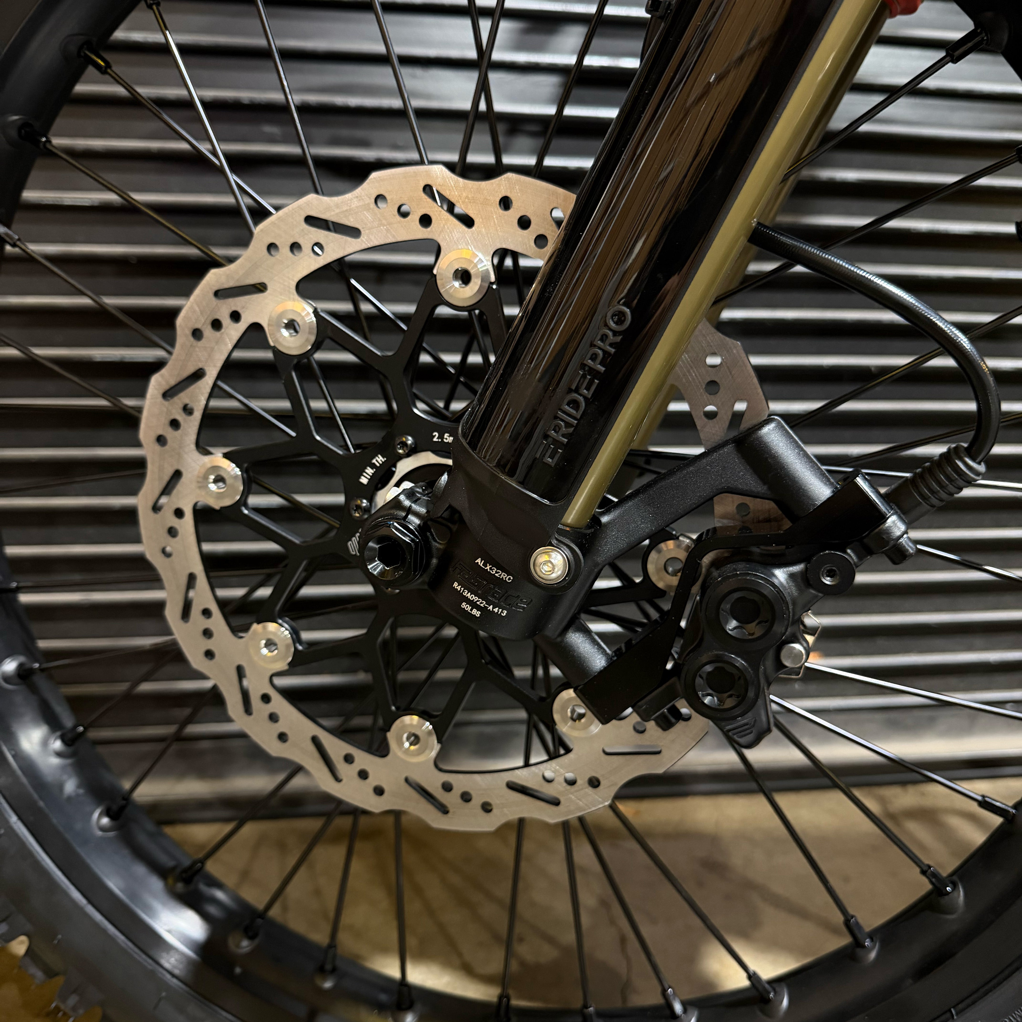 E RIDE PRO 260mm Racing Brake Rotor Kit with Caliper Adapter Bracket – Race Edition High-Performance Floating Disc (SHE8047)