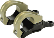 Renthal Integra II Stem - 45mm, 31.8 Clamp, +/-0, Direct Mount, Aluminum, Black/Gold BIKEFACTORY Hawaii