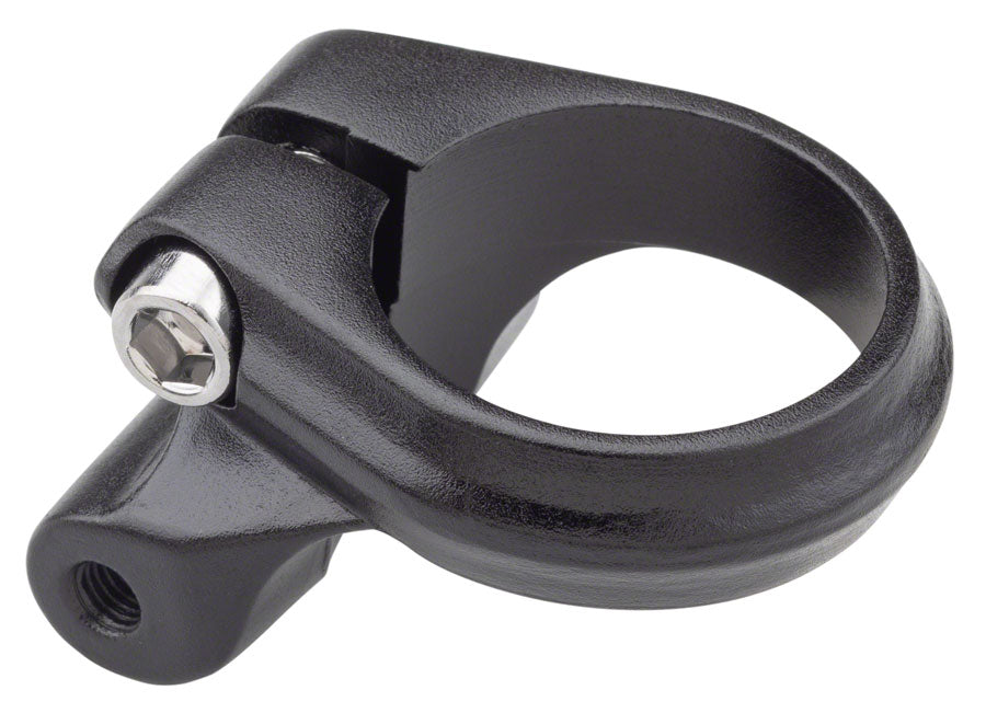 Problem Solvers Seatpost Clamp - 31.8mm, Bolt-On, Black w/ Rack Mounts BIKEFACTORY HAWAII