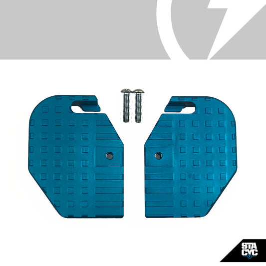 Stacyc Extended Footrest Cyan Anodized