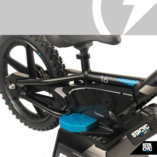Stacyc Extended Footrest Cyan Anodized