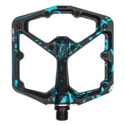 Crank Brothers Stamp 7 Pedals 9/16", Splatter Paint Blue, Large Crank Brothers