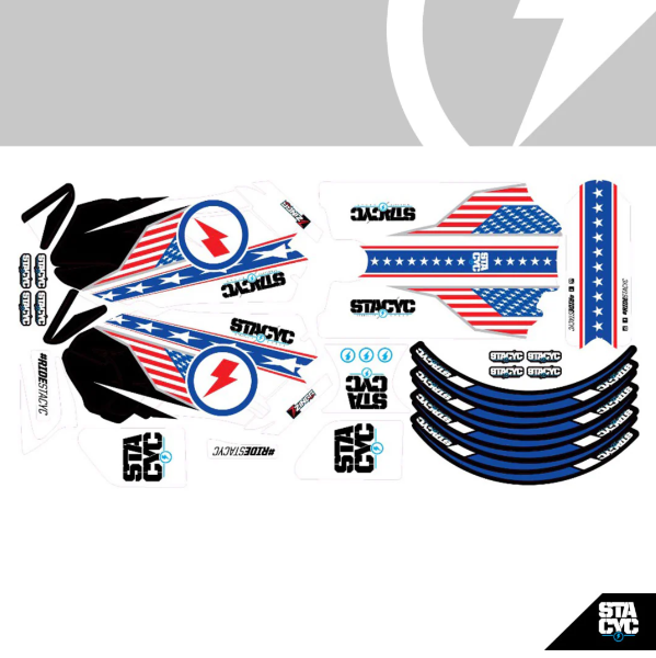Stacyc Bike Graphic Kit Dare Devil
