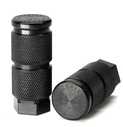 Chimera Billet Round Knurled Rear Foot Peg - Super73 R/RX/S2/ZX Black