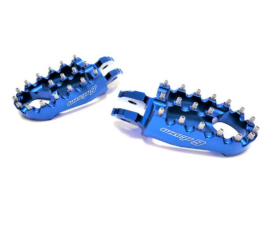Warp 9 7075 Aluminum Foot Pegs for Surron - Blue