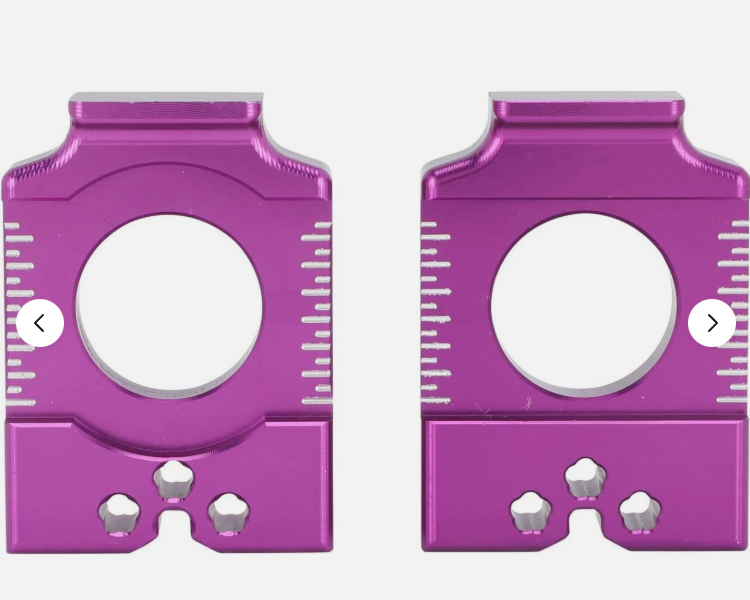 Titanium Lockdown Axle Block/Chain Tensioner for Surron/E-Moto - Purple