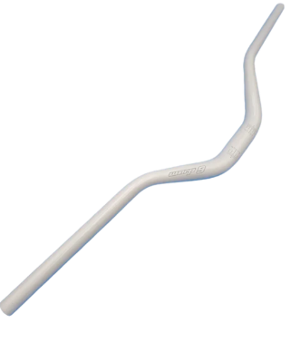 Warp 9 White Surron Handlebar 760mm x 3" Rise x 31.8 Bar Clamp