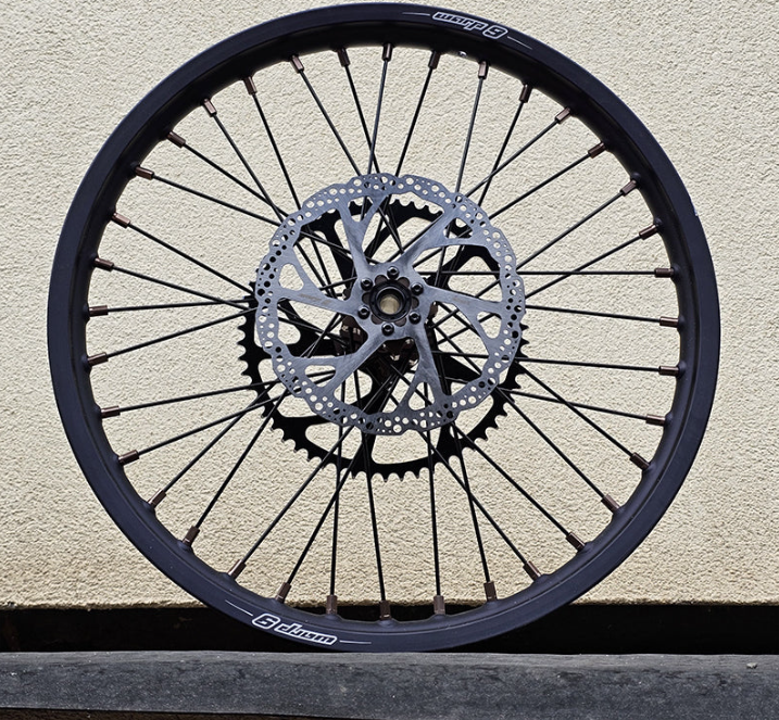 Warp 9 Surron Front & Rear Wheel 19" X 1.85" Blue/Magnesium/Black, No Sprocket