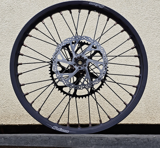 Warp 9 Surron Front & Rear Wheel 19" X 1.85" Blue/Magnesium/Black, No Sprocket