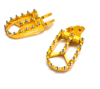 Warp 9 7075 Aluminum Foot Pegs for Surron - Gold