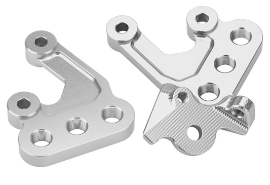 Custom Aluminum Footpeg Bracket for Surron/E-Ride Pro - Silver