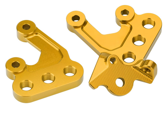 Custom Aluminum Footpeg Bracket for Surron/E-Ride Pro - Gold