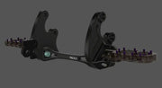Prickly Motorsports Footpeg Brackets for Surron - Black Prickly Motorsports