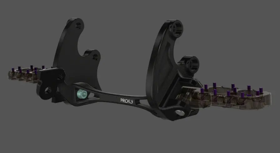Prickly Motorsports Footpeg Brackets for Surron - Black Prickly Motorsports