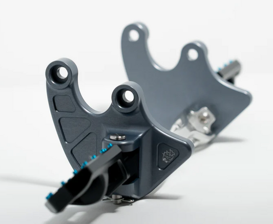 Prickly Footpeg Brackets Raw for Surron