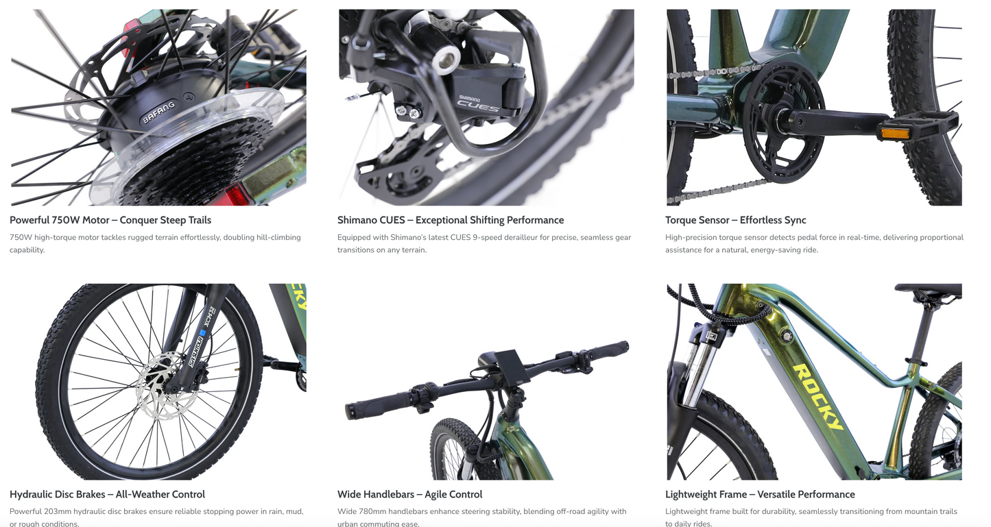 Aima Rocky 27.5" E-Mountain Bike AIMA