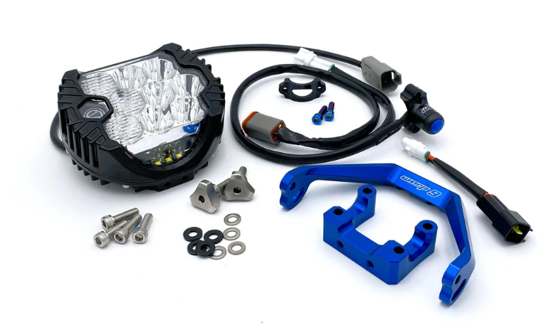 Warp 9 E-Moto "Big Light" Kit - Blue Warp 9 Racing