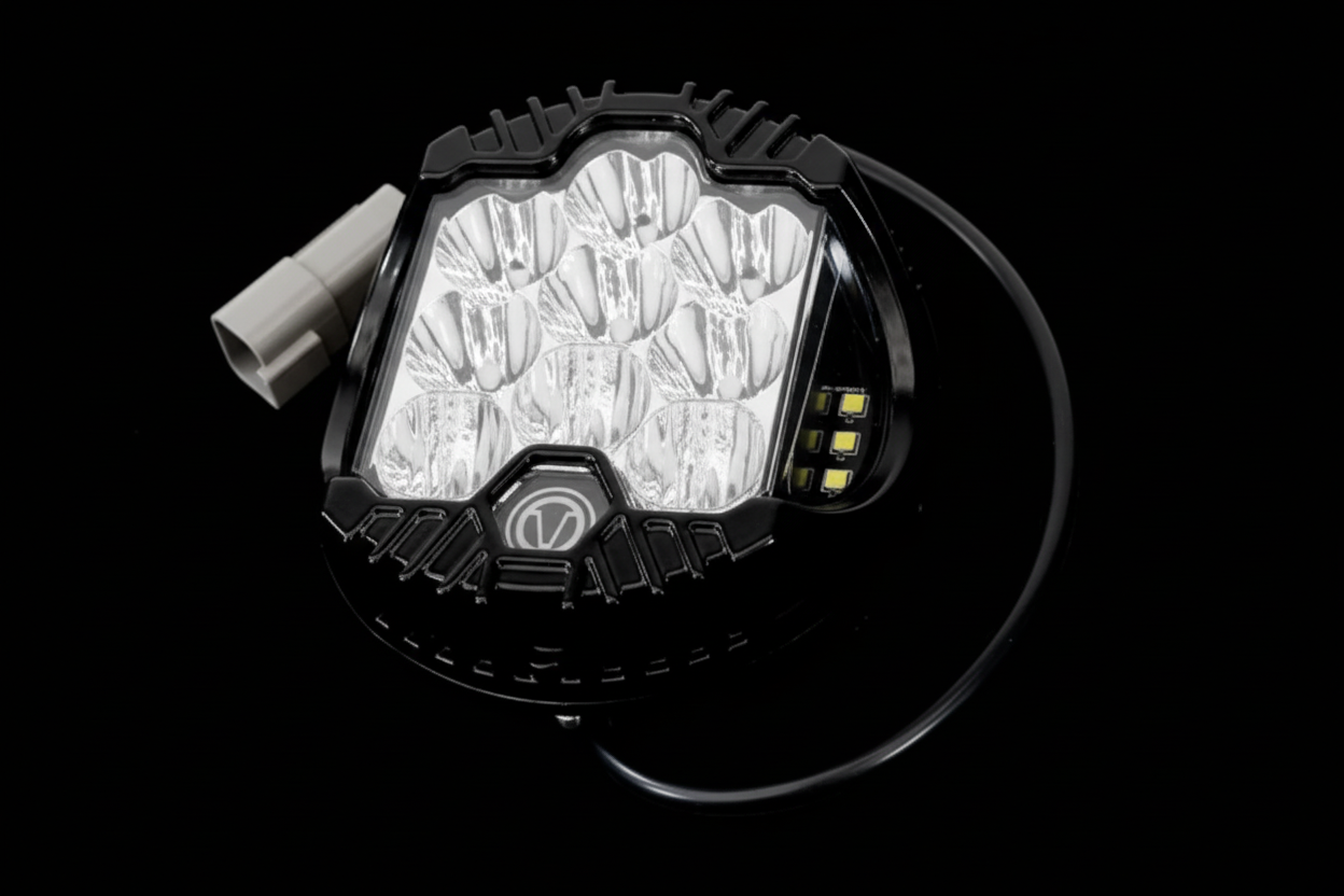 Warp 9 E-Moto "Big Light" Kit - Black Warp 9 Racing