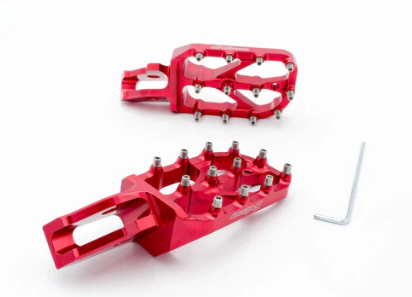 Warp 9 Red Ultra Bee Foot Pegs Warp 9 Racing