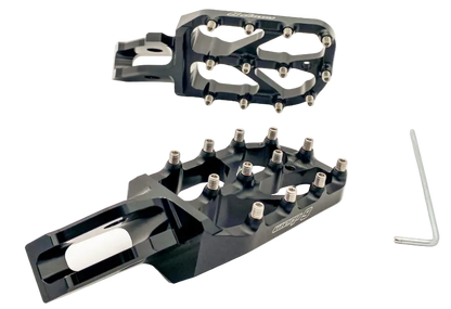 Warp 9 Black Ultra Bee Foot Pegs Warp 9 Racing