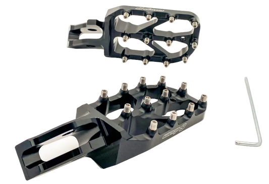 Warp 9 Black Ultra Bee Foot Pegs Warp 9 Racing