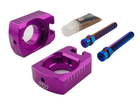 Warp 9 Purple Ultra Bee Axle Block w/Titanium Bolts Warp 9 Racing