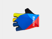 Santini Lidl-Trek Team Glove - Dark Blue/Yellow (L)