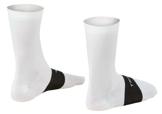 Trek Race Crew Cycling Sock - White (M)