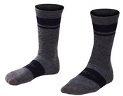 Trek Race Crew Cushioned Merino Wool Cycling Sock - Grey (L)