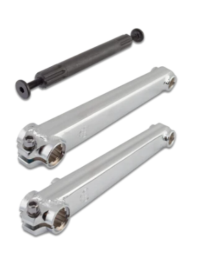 SE Racing V-Ridge Cranks - 175mm Silver