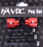 Havoc Scooter Peg Set Red