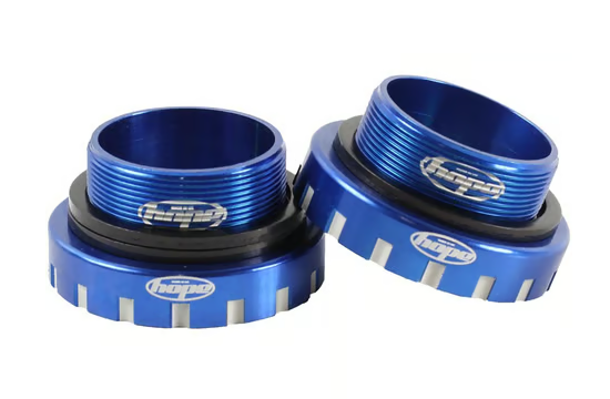 Hope BSA30 Threaded Bottom Bracket - 68/73/83/100/120mm, For 30mm Spindle, Stainless, Blue