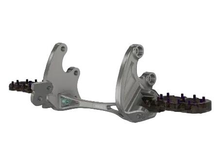 Prickly Raw Footpeg Brackets E Ride Pro Prickly Motorsports