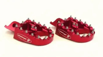 Warp 9 Surron 7075 Aluminum Foot Pegs Red Warp 9 Racing