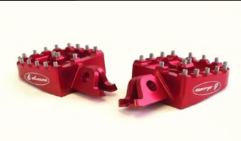 Warp 9 Surron 7075 Aluminum Foot Pegs Red