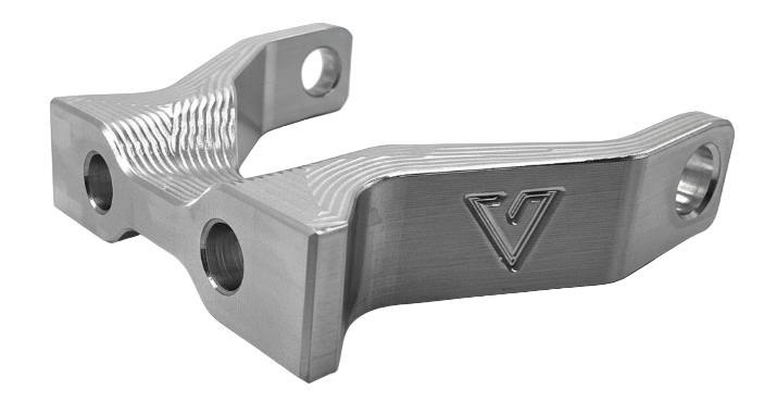 Vanguard's Garage S2 Headlight Mount - Polished Vanguard's Garage