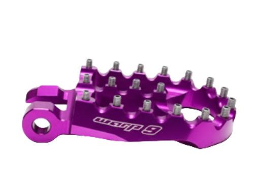 Warp 9 Foot Pegs for Surron - Purple