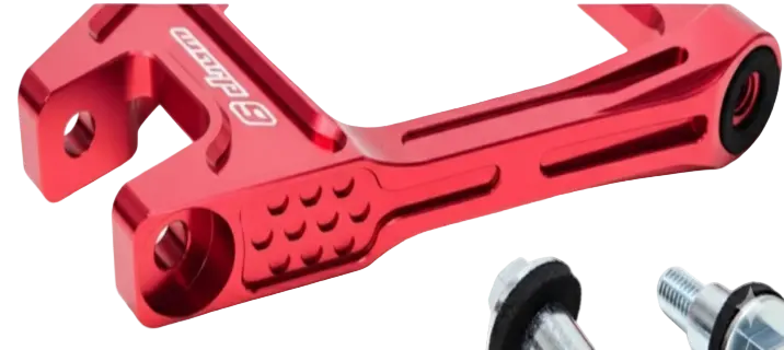 Warp 9 Surron Rear Suspension Triangle - Red Warp 9 Racing