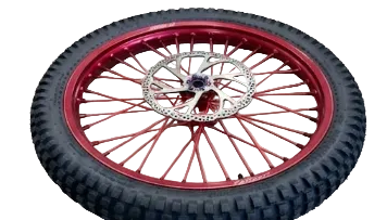 Warp 9 Front & Rear Wheel Red Hub, Red Rim, Red Spokes, Red Nipples w/ Titanium Rotor Bolts Complete Warp 9 Racing