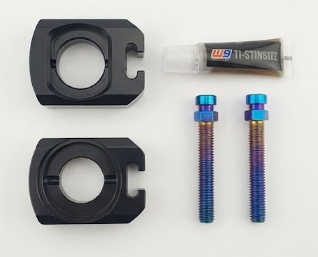 Warp 9 Black Ultra Bee Axle Block w/Titanium Bolts
