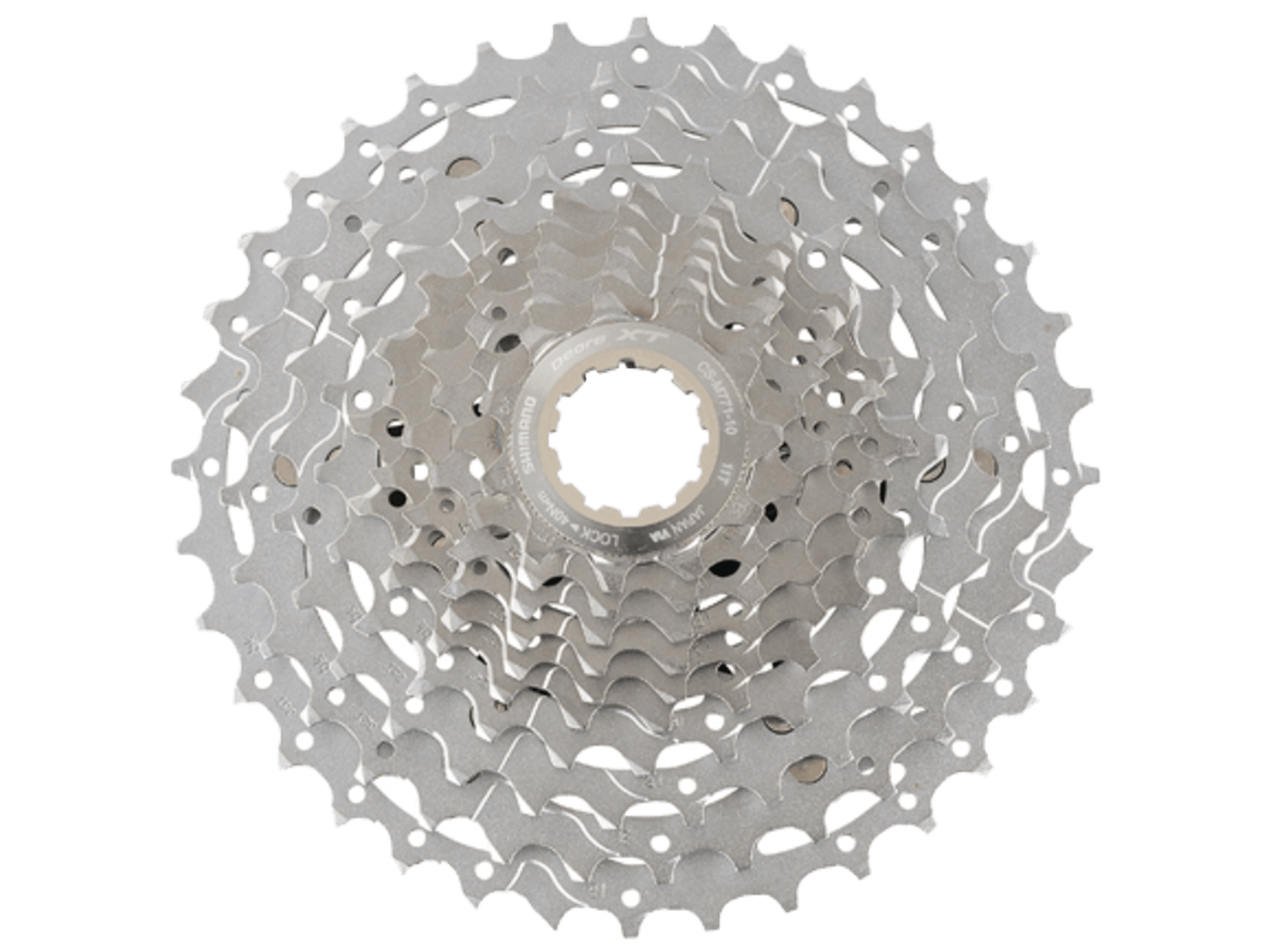 Shimano XT CS-M771 10spd Cassette 11-36t Silver BIKEFACTORY Hawaii