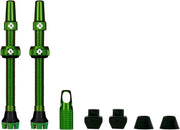 Muc-Off V2 Tubeless Valve Kit - Green, 44mm, Pair Muc-Off