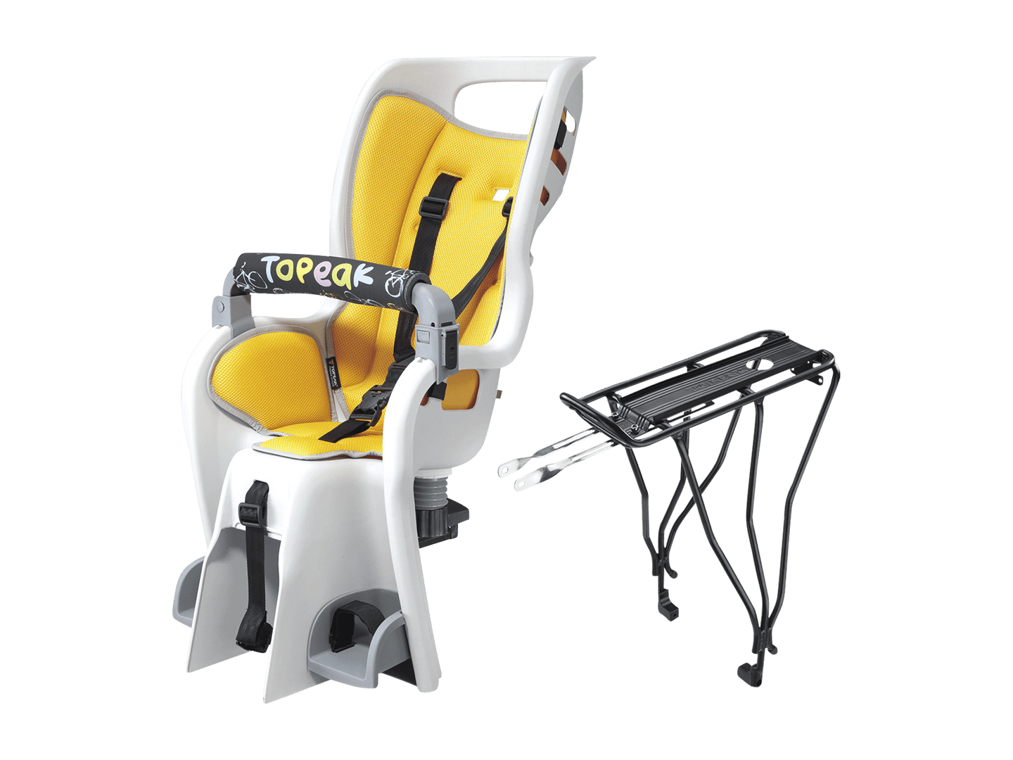 Topeak BabySeat II 26" Child Seat w/ Disc Compatible Rack (48.5 lb Limit) Trek Bicycle Corporation