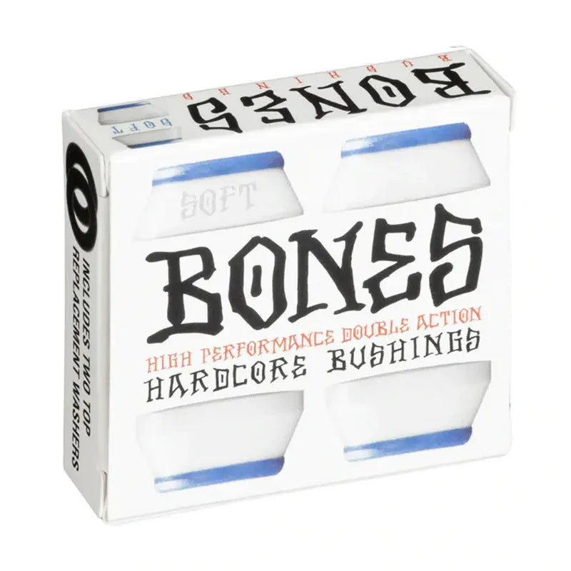 Bones Soft Bushings  - Blue/White Bones